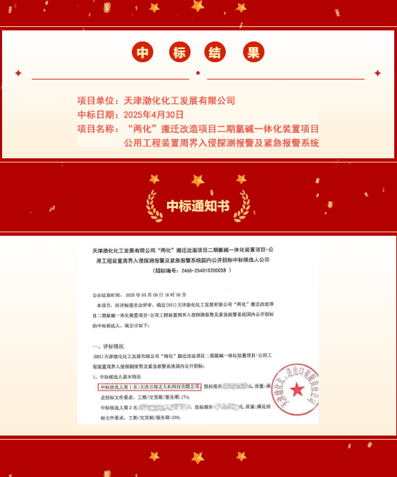 天津云翔无人机科技有限公司中标天津渤化化工发展有限公司项目